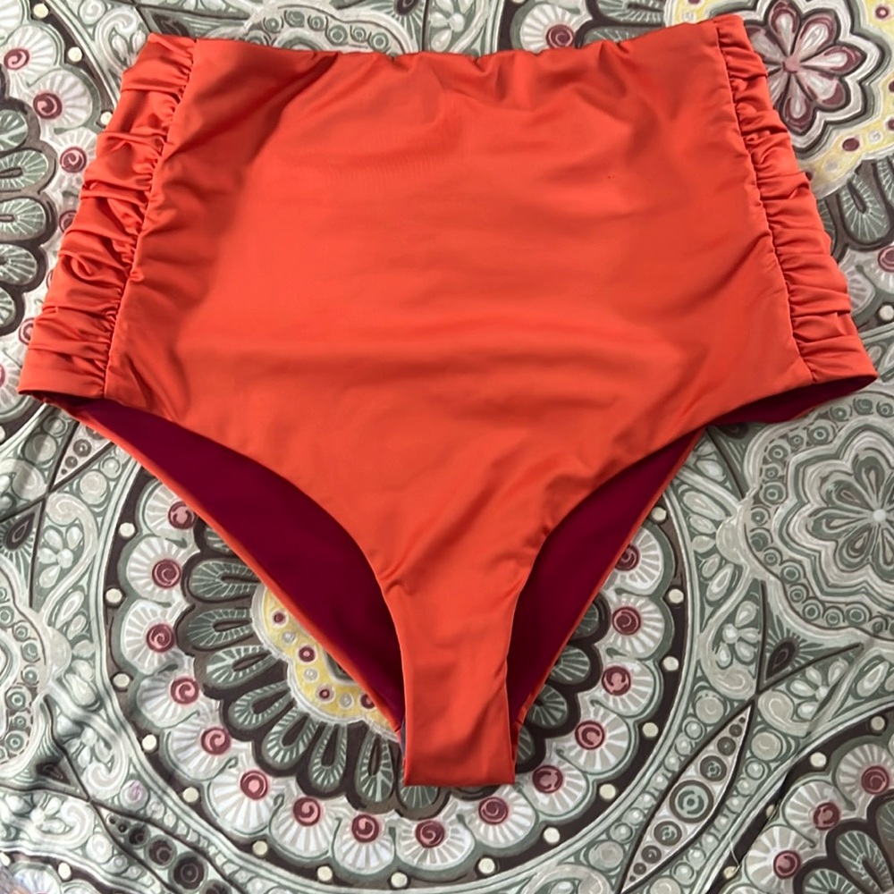 Johanna Ortiz Tangelo Cumbi Belted Reversible Bikini top and Bottom